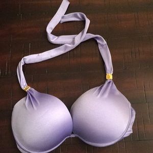 Vs purple bombshell padded miracle swim suit top